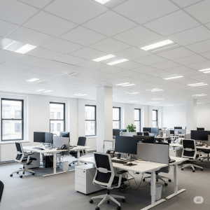 plafon akustik runag kerja